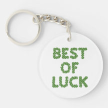 Best of Luck Clovers Greeting