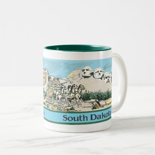 Best of South Dakota Tweekleurige Koffiemok (Voorkant rechts)