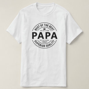 Best of The Best Superieure Kwaliteit Papa T-Shirt