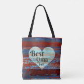 Best Oma Ever Canvas tas (Achterkant)