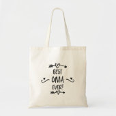 Best Oma Ever Canvas tas