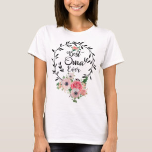 Best Oma Ever Floral Decoration Grandma T-shirt