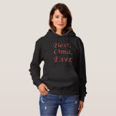 Best Oma Ever German Grandmother Hoodie (Voorkant volledig)