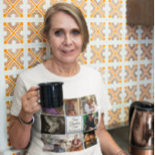 Best oma ooit foto collage aangepaste tekst wit t-shirt