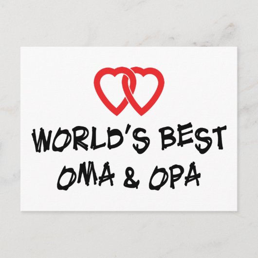 Best Oma & Opa Gift ter wereld Briefkaart (Voorkant)