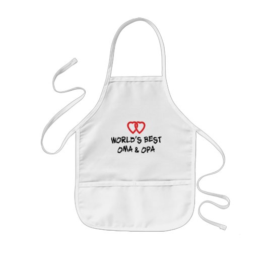 Best Oma & Opa Gift ter wereld Kinder Schort (Voorkant)