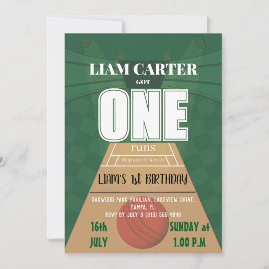 Best one First Birthday Invitation Kaart (Voorkant)