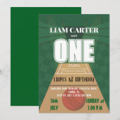 Best one First Birthday Invitation Kaart (Voorkant / Achterkant)