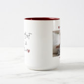 Best oom and most Loved Photo Gift ter wereld Tweekleurige Koffiemok (Center)