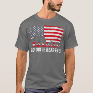 Best oom Beer ooit Amerikaanse Vlag Vader's Da T-shirt