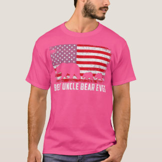Best oom Beer ooit Amerikaanse Vlag Vader's Da T-shirt