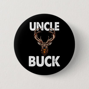 Best oom Buck Ever Funny Mannen Hunting Deer Buck Ronde Button 5,7 Cm