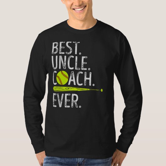 Best oom Coach Ever Shirt Softball (Voorkant)