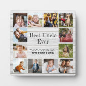Best oom Ever 12 Photo Collage Fotoplaat (Voorkant)