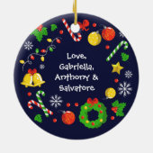 Best oom Ever 2 Sided Keramisch Ornament (Achterkant)