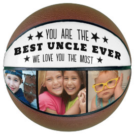 Best oom Ever 3 Foto Collage Black and White Basketbal