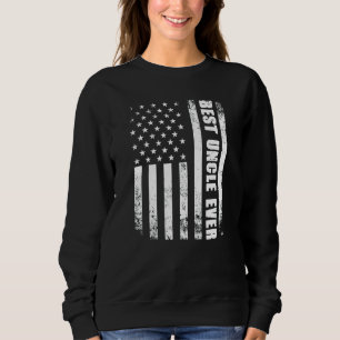Best oom Ever American Flag Pregnancy Announeme Trui