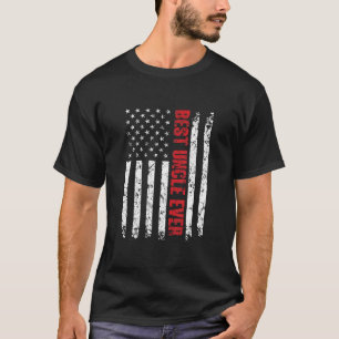 Best oom Ever American Flag Tshirt Gift for Uncl