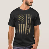 Best oom Ever American Usa Grunge Flag Vader's T-shirt (Voorkant)