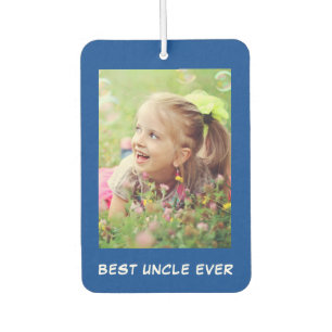 Best oom Ever Blue - Aangepaste foto's Luchtverfrisser