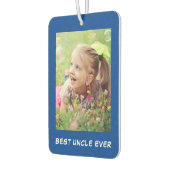 Best oom Ever Blue - Aangepaste foto's Luchtverfrisser (Links)