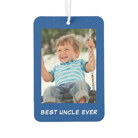 Best oom Ever Blue - Aangepaste foto's Luchtverfrisser (Achterkant)