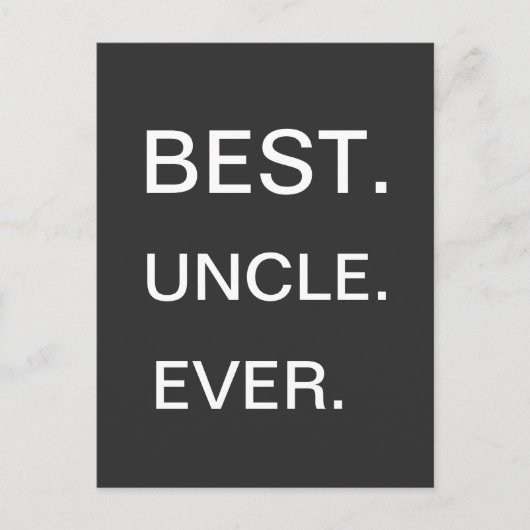 Best oom Ever Briefkaart (Voorkant)