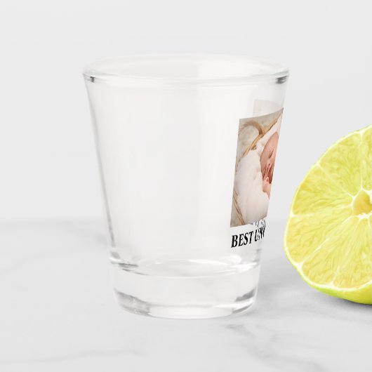 Best oom Ever Family Foto Shot Glas (Links)