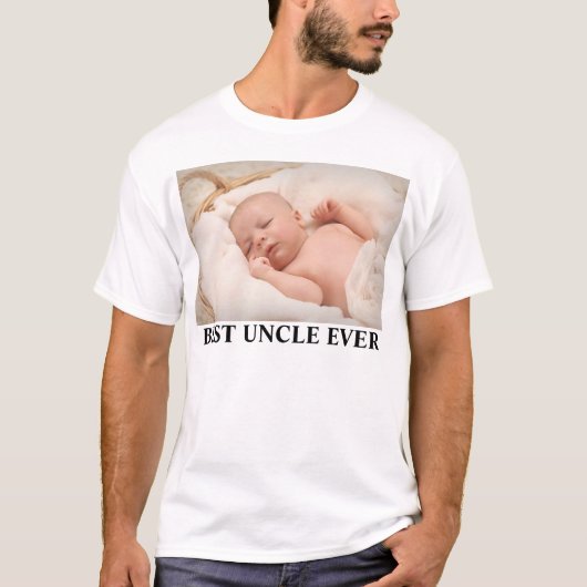 Best oom Ever Family Photo T-Shirt (Voorkant)