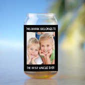 Best oom Ever Foto Blikvorm Glas