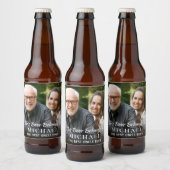 Best oom Ever Foto gepersonaliseerd Bier Etiket (Flessen)