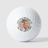 Best oom Ever Foto Golfballen (Voorkant)