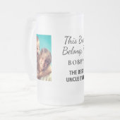 Best oom Ever Foto Matglas Bierpul (Voorkant links)