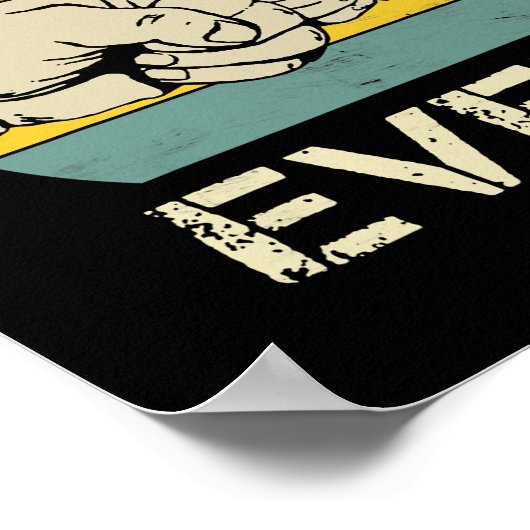 Best oom Ever Funny Retro Lovers Poster (Hoek)