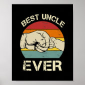 Best oom Ever Funny Retro Lovers Poster (Voorkant)
