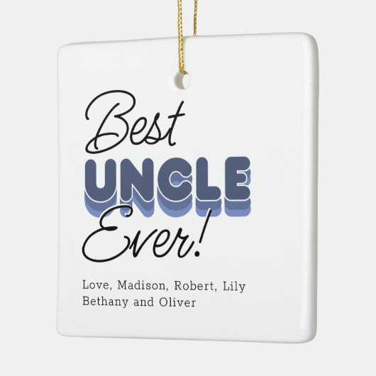 Best oom Ever Keepomwille Fotokerstmis Keramisch Ornament (Links)