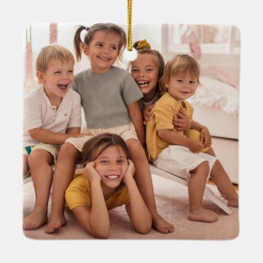 Best oom Ever Keepomwille Fotokerstmis Keramisch Ornament (Achterkant)