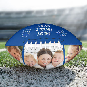 Best oom Ever Photo Personal Blue American Football