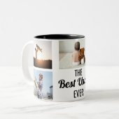 Best oom Ever - Vaderdag Foto Tweekleurige Koffiemok (Voorkant links)