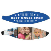 Best oom Ever We houden van je 3 Foto Collage Blue Basketbal (Panelen)