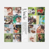 Best oom, Funcle Ever Definition 16 Foto Fleece Deken (Voorkant (Horizontaal))