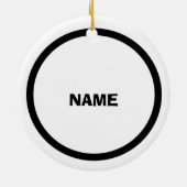 Best oom kerstversiering keramisch ornament (Achterkant)