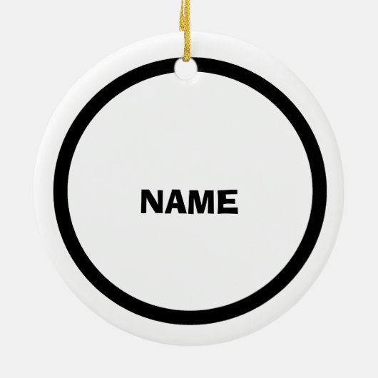 Best oom kerstversiering keramisch ornament (Achterkant)