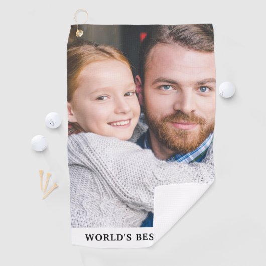 Best oom Niece Nephew Foto van de wereld Golfhanddoek (Insitu)