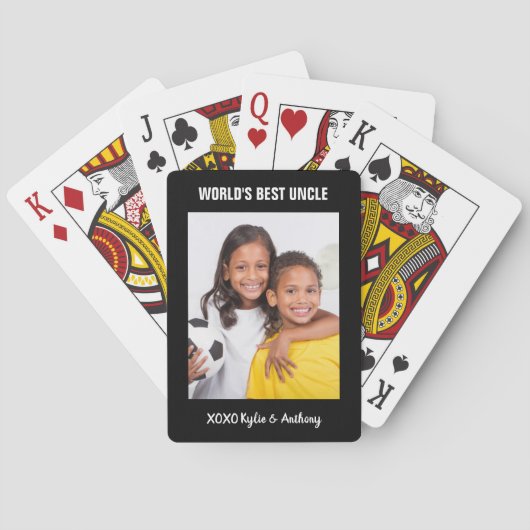 Best oom oom Custom Photo Pokerkaarten (Achterkant)