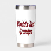 Best opa burgundy text geïsoleerde drinkbeker (Voorkant)