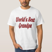 Best opa burgundy text t-shirt (Voorkant)