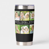 BEST OPA EVER 6 Photos Personalized Geïsoleerde Drinkbeker (Voorkant)