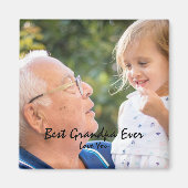 Best opa Ever Custom Foto Grandchildren Love Magneet (Voorkant)