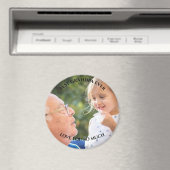 Best opa Ever Custom Foto Grandchildren Love Magneet (Insitu (Vaatwasser))